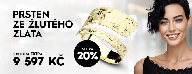 Prsten ze žlutého zlata 51P-430-01
