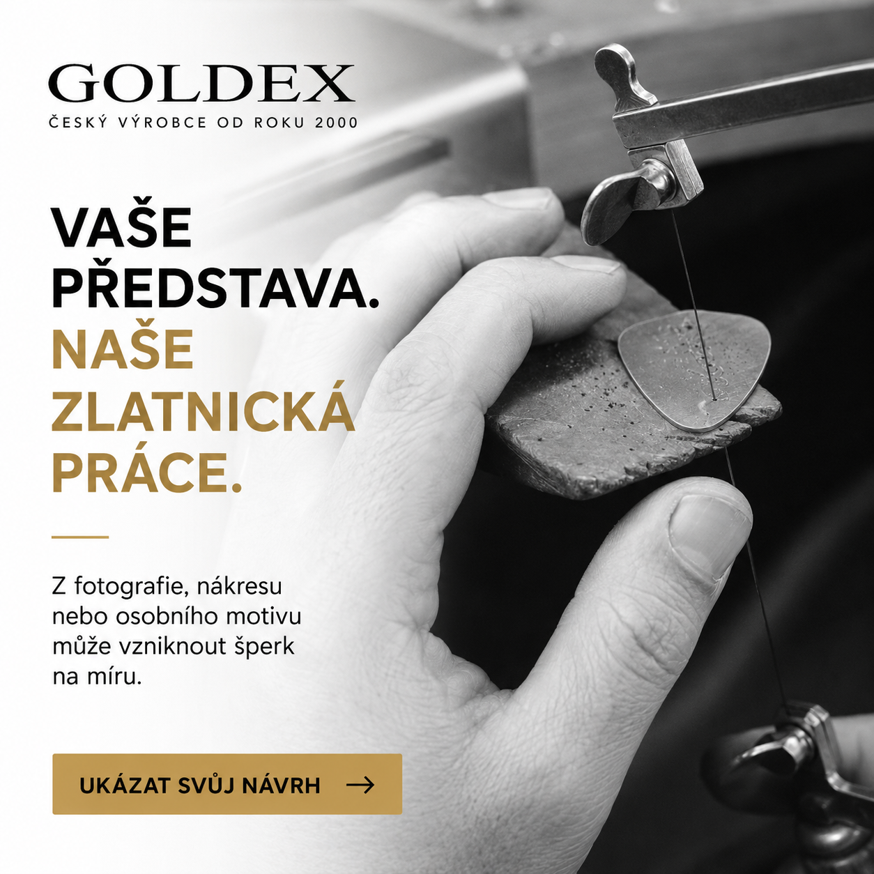 Goldex výroba šperku na míru v české zlatnické dílně