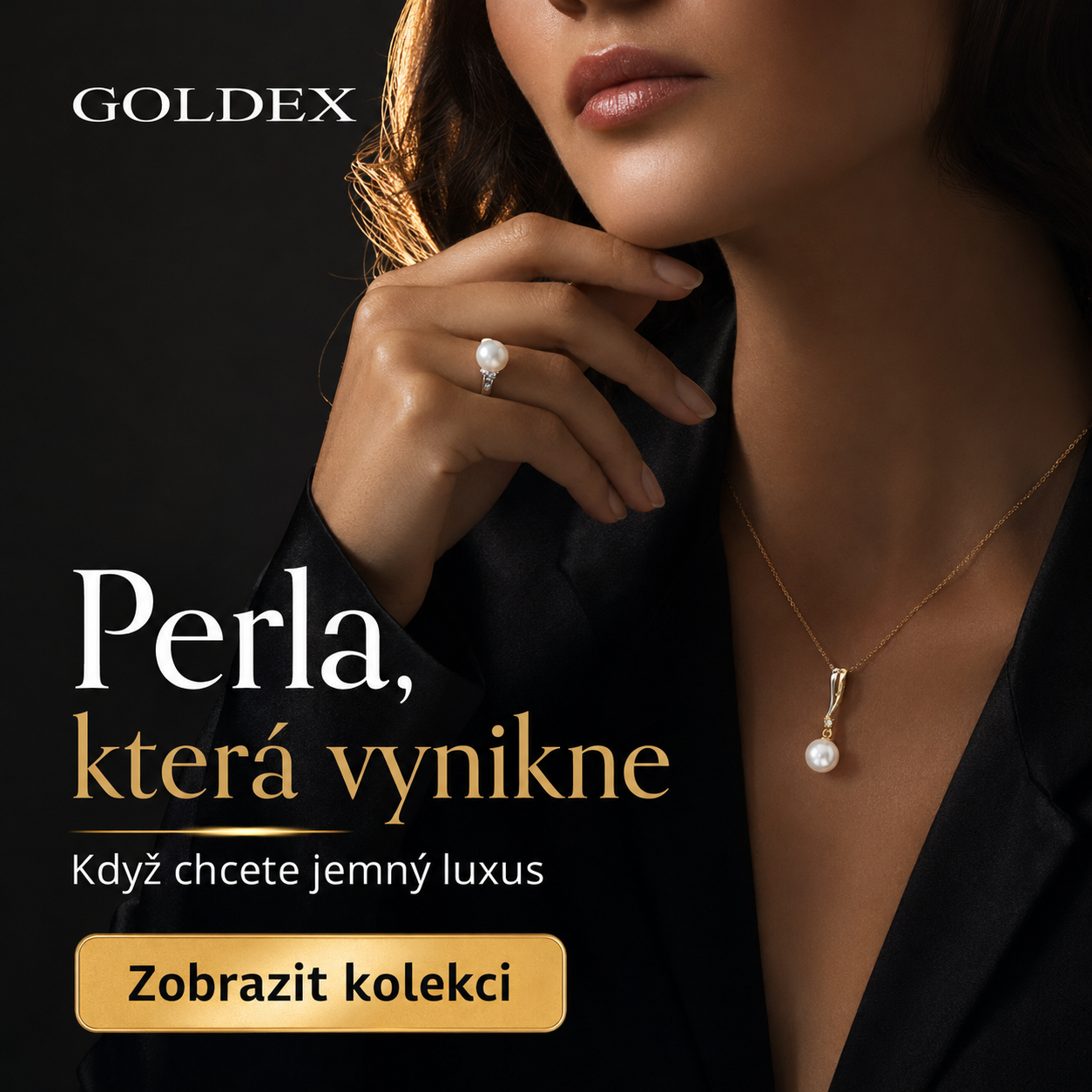 Výrazný perlový šperk pro elegantní styling