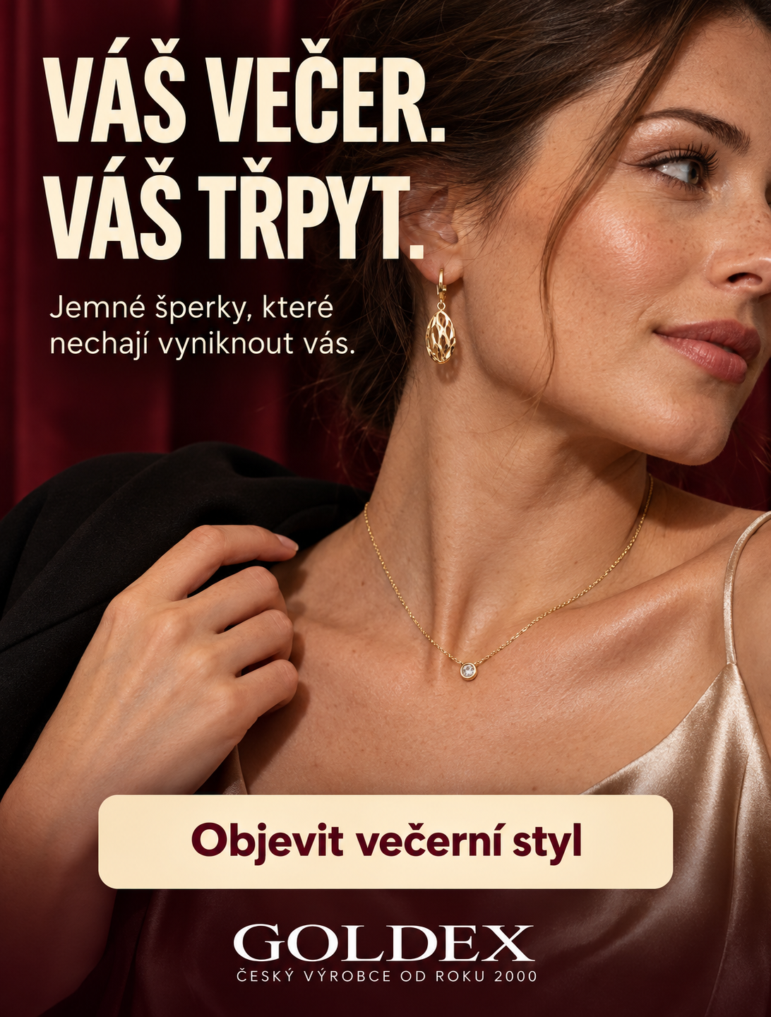 Jemné šperky Goldex pro večerní styl
