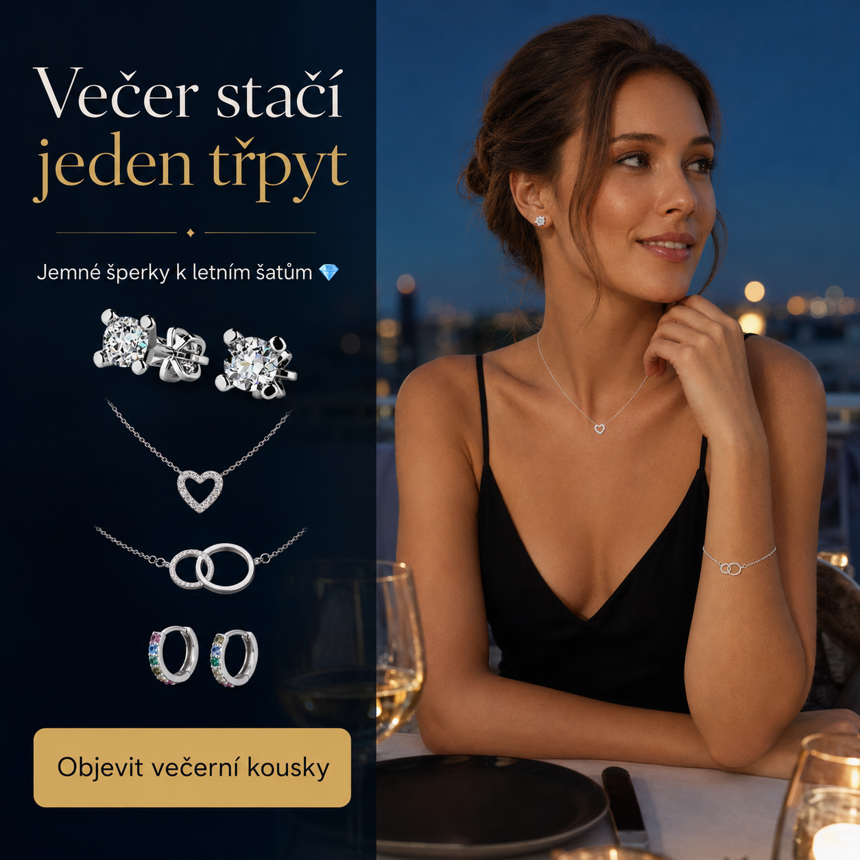 Elegantní večerní šperky k letním šatům