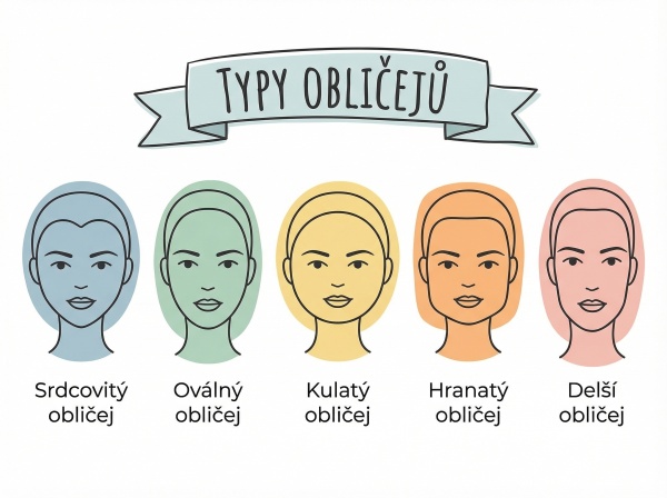 Typy obličeje pro výběr náušnic