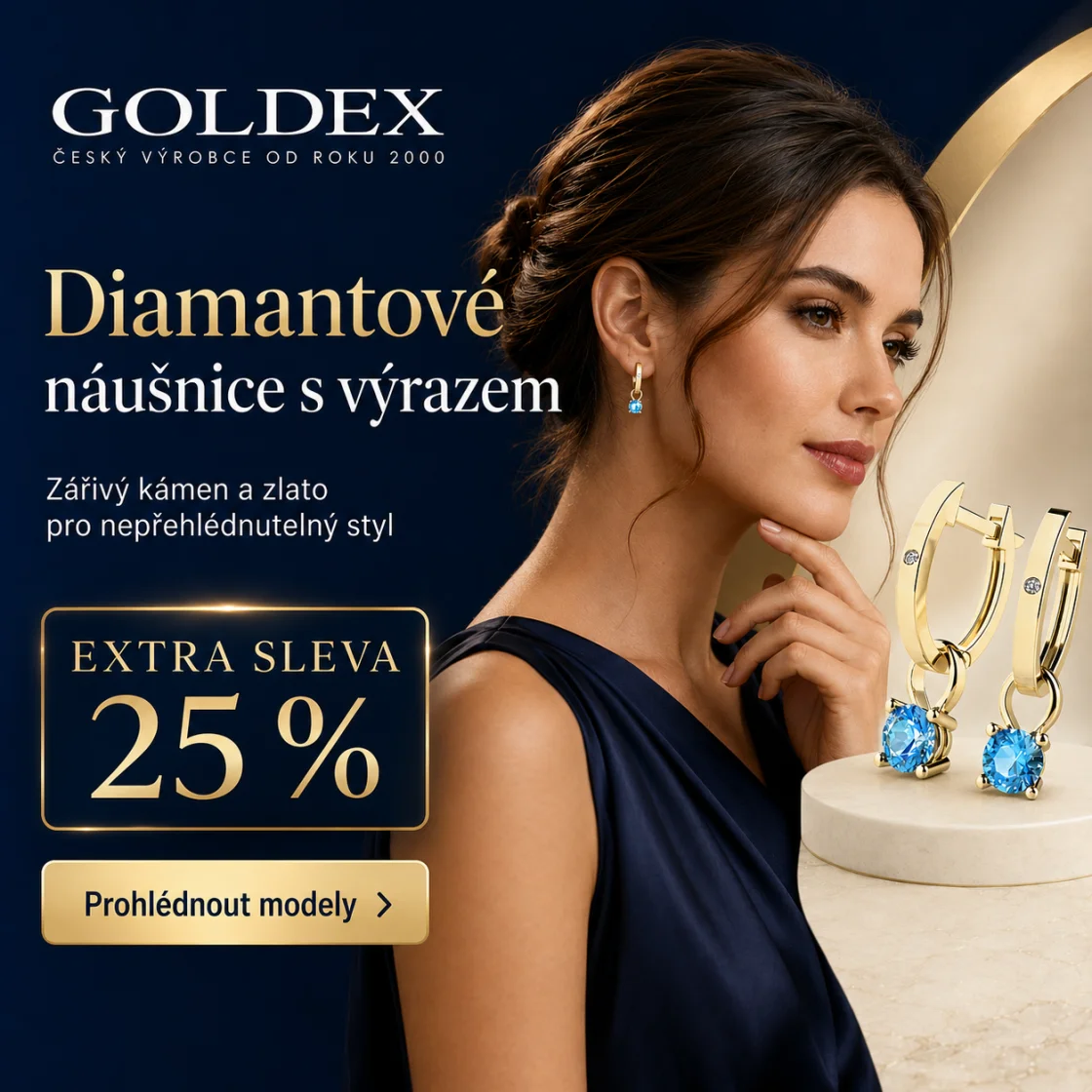 Diamantové náušnice