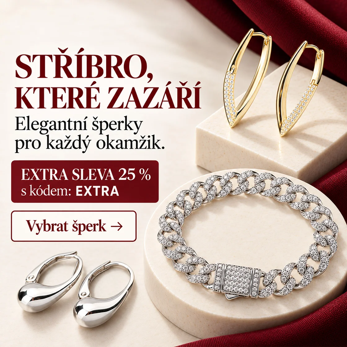 goldex - stříbrné šperky - září