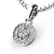 Dámský přívěsek bílé zlato 585/1000 zirkon 0.245 ct 10922-B-ZIR
