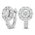 Náušnice bílé zlato 585/1000, přírodní diamanty 0.884ct, 109015-B-DIA
