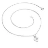 Náhrdelník srdce s diamantem 10874-NH05-B-DIA