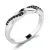 Dámský prsten bílé zlato 585 přírodní diamant černé 10996-B-Black