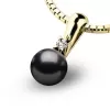 Perlový přívěsek s diamantem 10891-ZL-DIA-Black