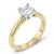 Dámský prsten žluté bílé zlato 585/1000 přírodní diamant 0.41 ct G/SI 10202-ZLB-DIA