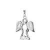Stříbrný přívěsek dva andělé se zirkóny 14043.1 crystal