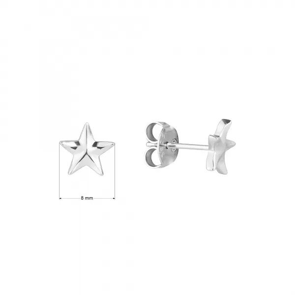 Stříbrné náušnice hvězdičky 61044