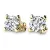 Dámské náušnice žluté zlato 585/1000 přírodní diamant 0.52 ct G/SI 10828-410-NS-ZL-DIA