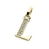 Přívěsek písmeno L žluté zlato 585/1000 přírodní diamanty 0.018 ct G/SI 10982-00-ZL-DIA-L
