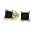 Náušnice žluté zlato 585/1000, přírodní diamanty 0.280ct, 109013-ZL-DIA-Black