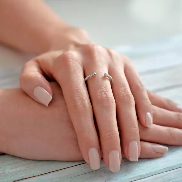 Stříbrný prsten vzorovaný 65003 UNI