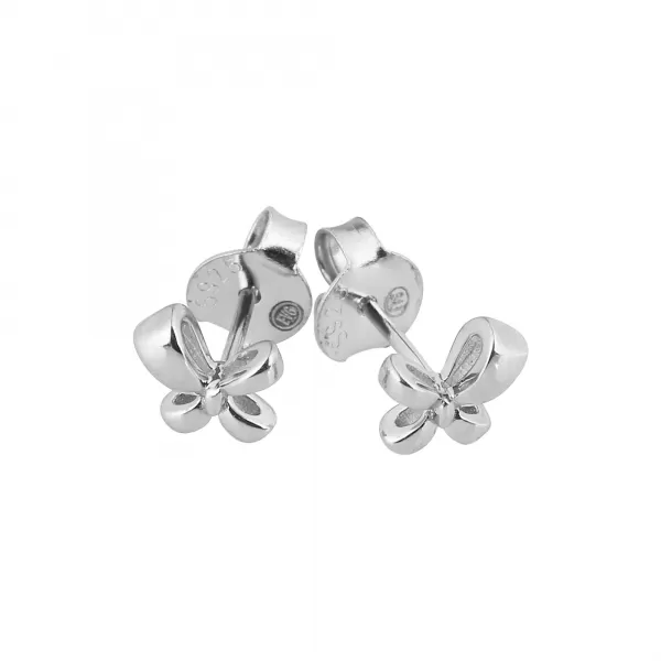 Stříbrné náušnice mašličky 61043