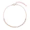 Pozlacený stříbrný ROSE náramek s malými zirkony 13031.1 crystal