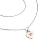 Náhrdelník srdce s diamantem 10874-NH05-BCV-DIA