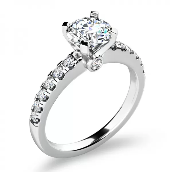 Zásnubní prsten bílé zlato 585/1000 přírodní diamanty 1.170 ct G/SI ZP-10959-B-DIA