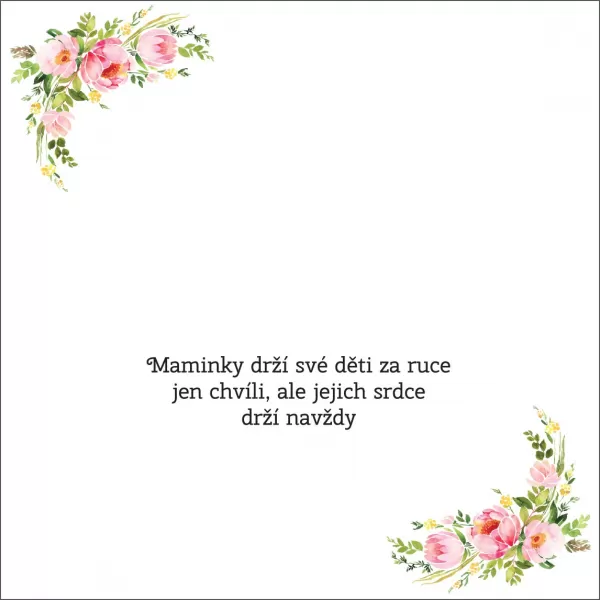 Maminka drží své dítě za ruku jen chvíli, ale jejich srdce drží navždy - OB03