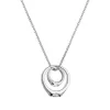 Stříbrný náhrdelník s prstýnky 12096.1 crystal