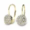 Dámské náušnice žluté zlato 585/1000 přírodní diamant G/SI 10955-ZL-DIA