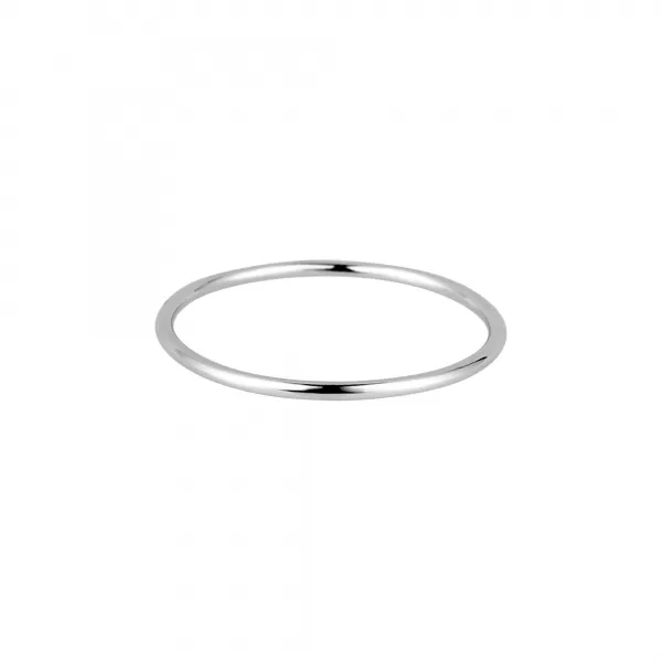 Stříbrný prsten jednoduchý kroužek 65014