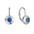 Stříbrné náušnice s modrým zirkonem 11510.3 blue