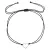 Kabbalah náramek se stříbrným srdíčkem 13042.3 black