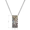 Stříbrný náhrdelník se Swarovski krystaly mix barev měsíční obdélník 32074.3 moonlight