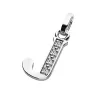Přívěsek písmeno J bílé zlato 585/1000 přírodní diamanty 0.018 ct G/SI 10982-00-B-DIA-J