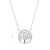 Stříbrný náhrdelník strom života se zirkony 12097.1 crystal
