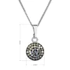 Stříbrný náhrdelník se Swarovski krystaly kulatý měsíční 32086.3 moonlight