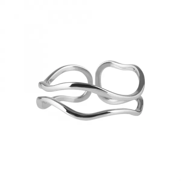 Stříbrný prsten dvojitý 65012 UNI