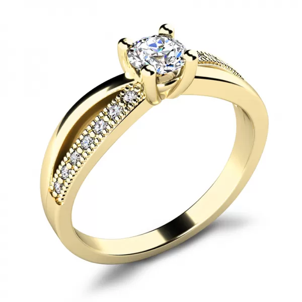 Diamantový prsten ze zlata 10998-ZL-DIA
