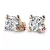 Dámské náušnice růžové zlato 585/1000 přírodní diamant 0.52 ct G/SI 10828-410-NS-CV-DIA