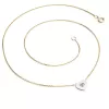 Náhrdelník srdce s diamantem 10874-NH01-ZLB-DIA