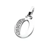 Přívěsek písmeno O bílé zlato 585/1000 přírodní diamanty 0.018 ct G/SI 10982-00-B-DIA-O