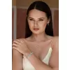 Sada šperků se syntetickým opálem a krystaly Preciosa náušnice a přívěsek zelené kulaté 39160.1