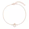 Pozlacený stříbrný ROSE náramek andělíček se zirkony 13028.1 crystal