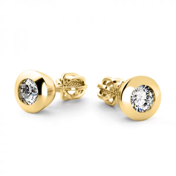 Zlaté náušnice s diamanty 0,50 ct 10976-ZL-DIA