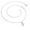 Náhrdelník srdce s diamantem 10874-NH05-BCV-DIA