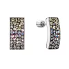 Stříbrné visací náušnice se Swarovski krystaly měsíční 31303.3 moonlight