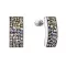Stříbrné visací náušnice se Swarovski krystaly měsíční 31303.3 moonlight