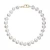 Perlový náramek z říčních perel se zapínáním ze 14 karátového zlata 923001.1/9260 bílý