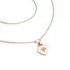 Náhrdelník srdce s diamantem 10874-NH05-CV-DIA