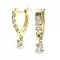 Dámské náušnice žluté zlato 585/1000 zirkon 10900-ZL-ZIR