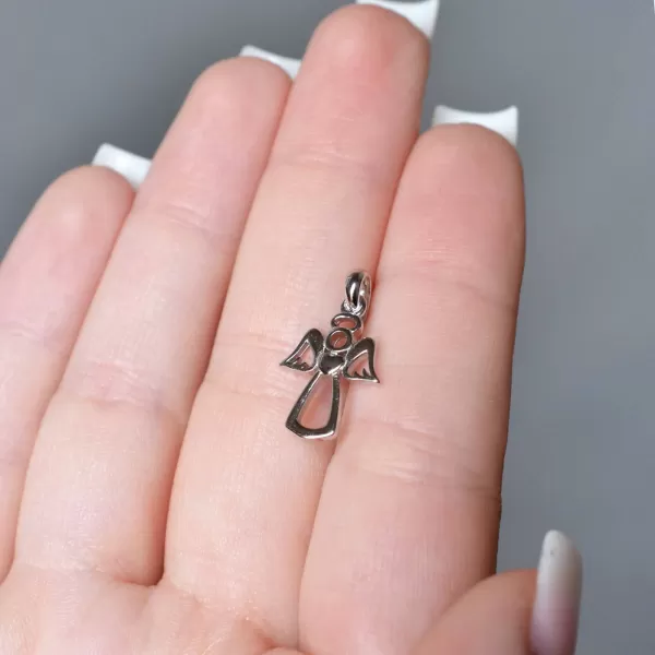 Stříbrný přívěsek anděl 64006