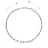 Textilní Miyuki náramek fialový amethyst 13037.3 amethyst